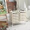 Costway 12 Drawers Rolling Cart Storage Scrapbook Paper Studio Organizer Bins Macaron/White/Light Pink/Purple/Pink/Clear/Gray/Rainbow/Multicolor/Hot Pink/Black